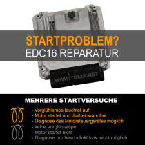 Reparatur VW Golf 1,9 TDI EDC16 Motorsteuergerät 03G906016DF 03G 906 016 DF 0281011901 0 281 011 901