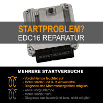 Reparatur Skoda Oktavia 1,9 TDI EDC16 Motorsteuergerät 03G906016K 03G 906 016 K 0281012237 0 281 012 237