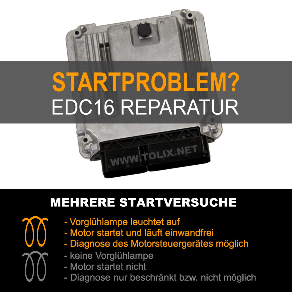 Reparatur VW Golf Jetta 2,0 SDI EDC16 Motorsteuergerät 03G906016LH 03G 906 016 LH 0281014059 0 281 014 059