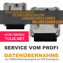 Kopierservice für Audi A6 2.7 TDI Motorsteuergerät 4F2910401H 4F0907401B 0281012279 EDC16CP34 Steuergerät Wegfahrsperre IMMO