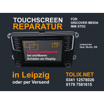 REPARATUR SERVICE für Navi Touchscreen Discover Media PQ MIB STD2 VW Golf 7 Passat Caddy Touran Tiguan Sharan T5 T6 Display