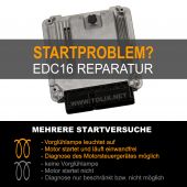 Reparatur VW T5 2,5 TDI EDC16 Motorsteuergerät 070906016BK 070 906 016 BK 0281011857 0 281 011 857
